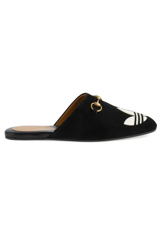 Gucci x Adidas Trefoil Slipper Black (Women’s) (702211 DE8X0 1060)