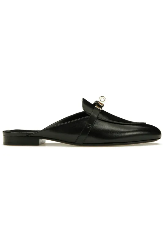 Hermes Oz Mule Noir Goatskin Leather (H221081Z 02350)