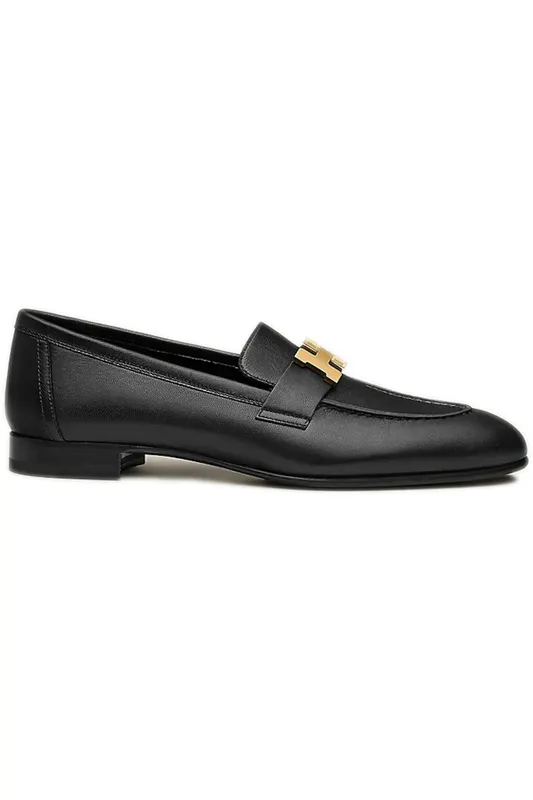Hermes Paris Loafer Noir Goatskin Leather (H182182Z 04345)