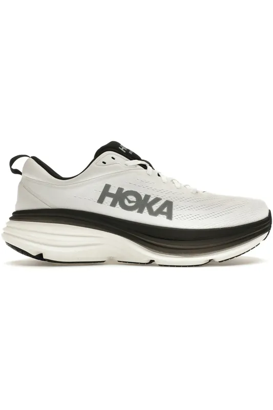 Hoka One One Bondi 8 White Black (1123202-WBLC)