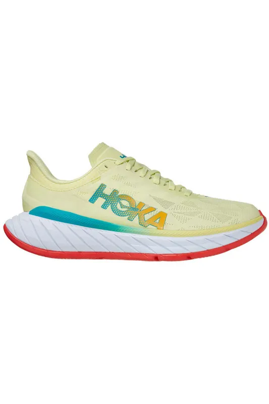 Hoka One One Carbon X 2 Luminary Green Hot Coral (1113526-LGHC)