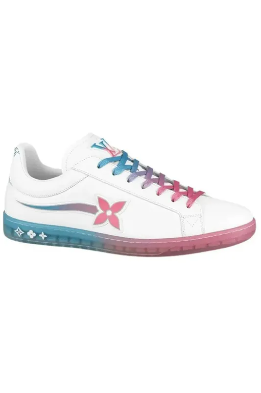 Louis Vuitton Luxembourg Samothrace Sneaker White Pink Blue (1A9G1V)