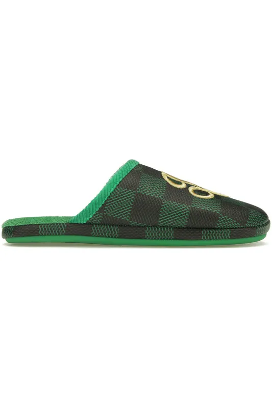 Louis Vuitton LV Palace Slipper Damier Pop Green (1ACN7F)