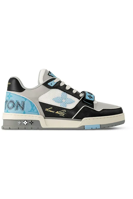 Louis Vuitton LV Trainer Blue Grey Black (1AC510)