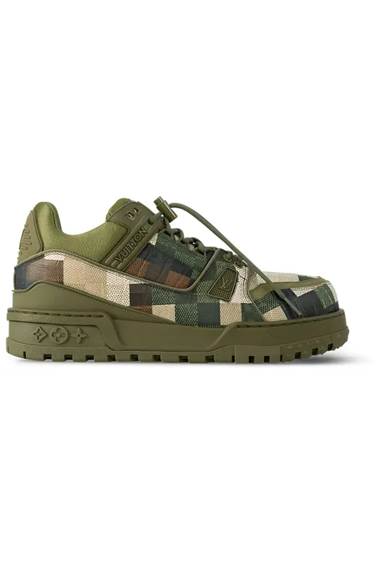 Louis Vuitton LV Trainer Maxi Sneaker Green Damoflage Damier (1ACNCZ)
