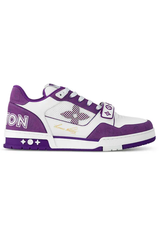 Louis Vuitton LV Trainer Monogram Strap White Purple (1ABLYN)