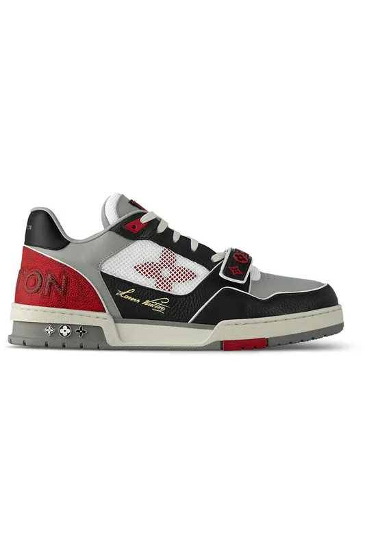 Louis Vuitton LV Trainer Red Grey Black (1AC4ZY)