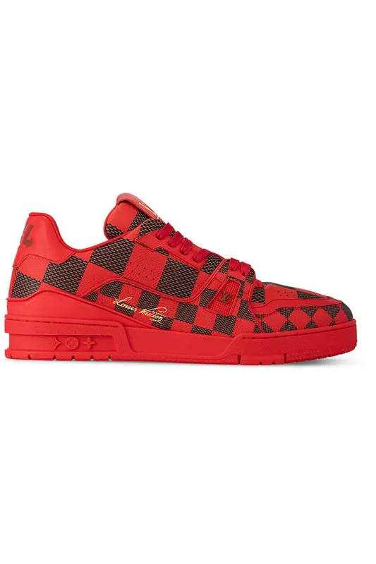 Louis Vuitton LV Trainer Sneaker Damier Pop Red (1ACN44)