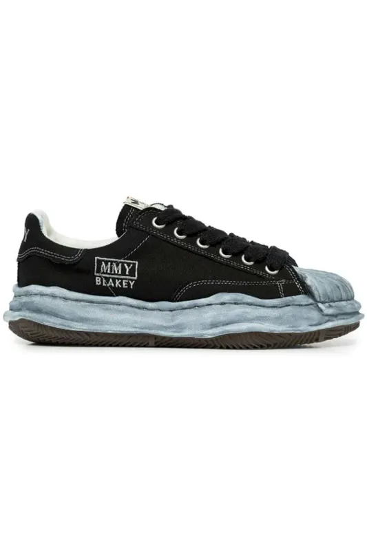 Maison Mihara Yasuhiro Blakey OG Sole Canvas Low Over Dye Black (A08FW710 Black)