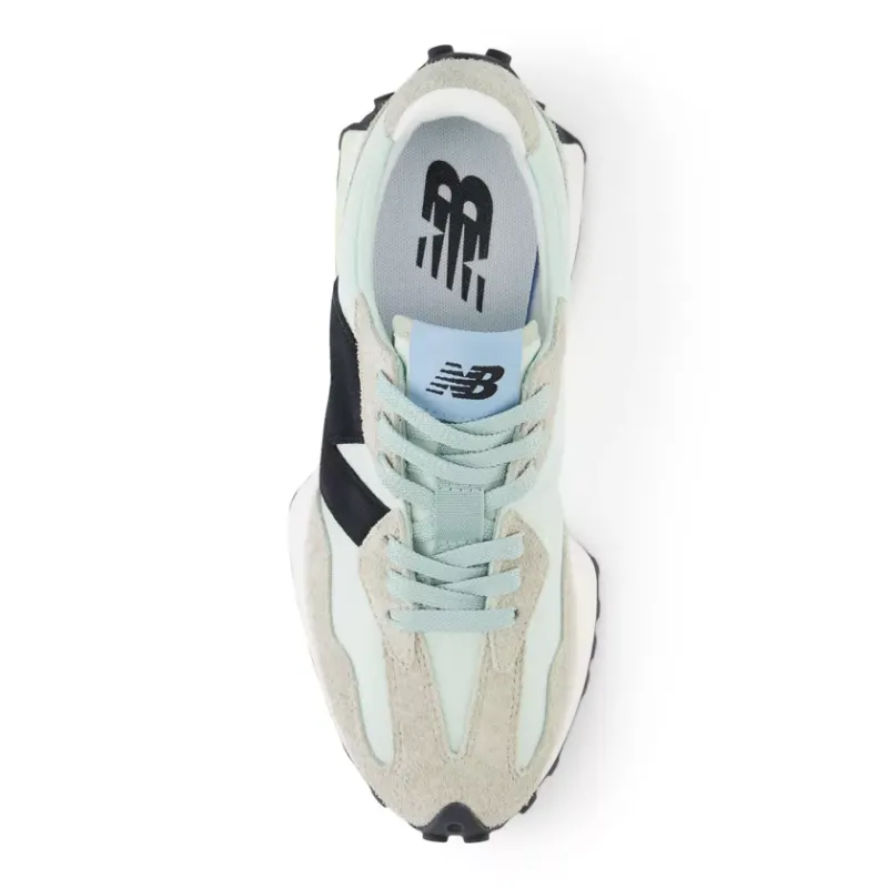 New Balance 327 White Black Grey Light Blue (Women’s) (WS327WD)