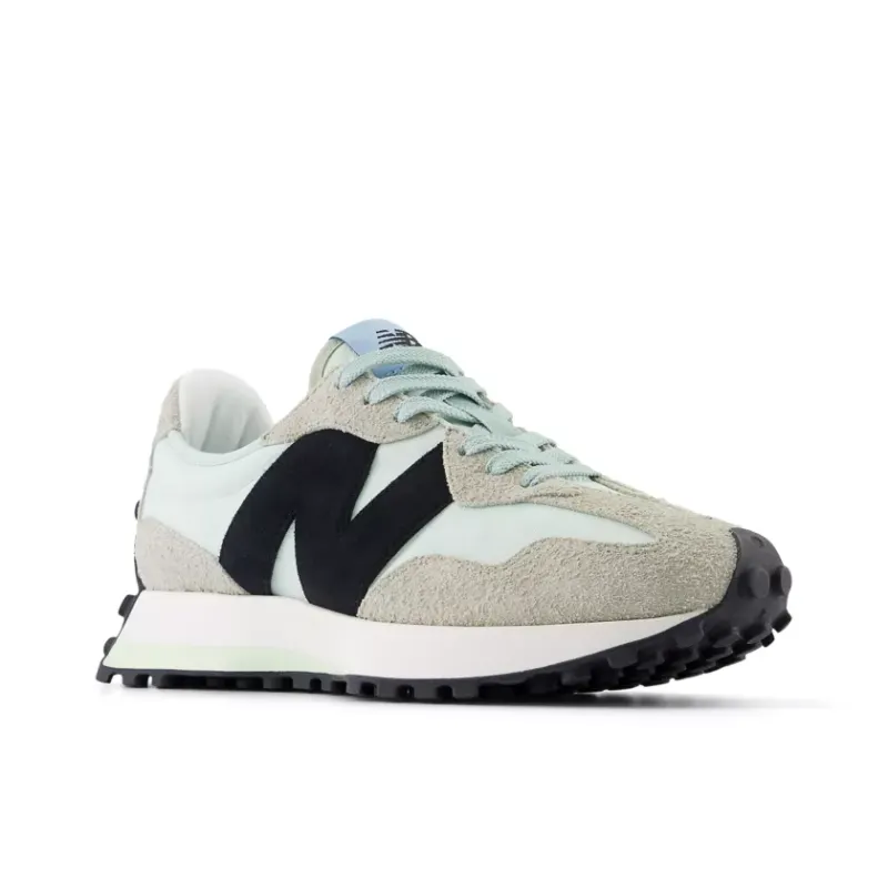 New Balance 327 White Black Grey Light Blue (Women’s) (WS327WD)