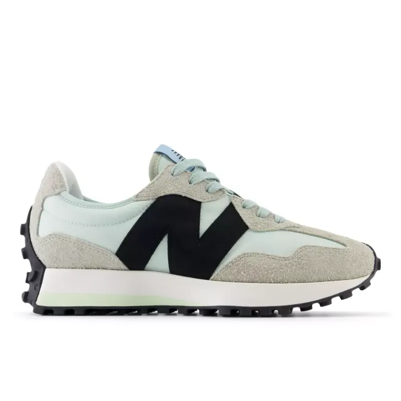 New Balance 327 White Black Grey Light Blue (Women’s) (WS327WD)