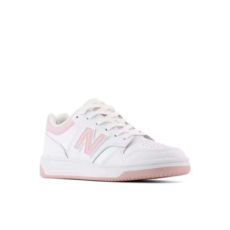 New Balance 480 White Orb Pink (PS) (PSB480OP)