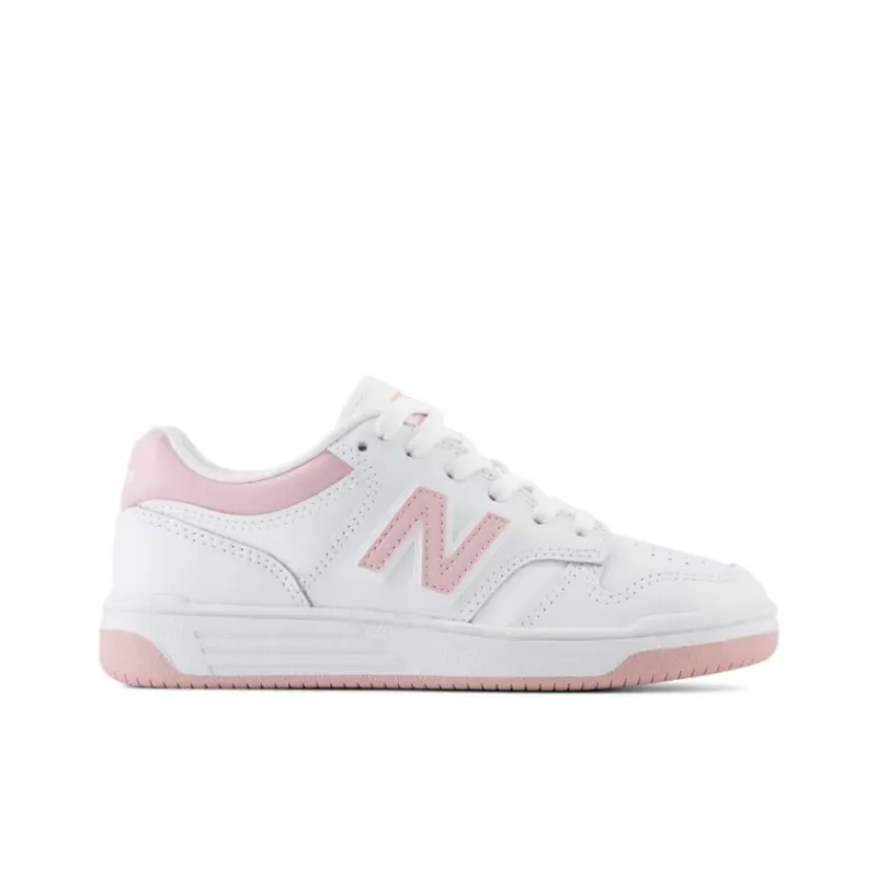 New Balance 480 White Orb Pink (PS) (PSB480OP)