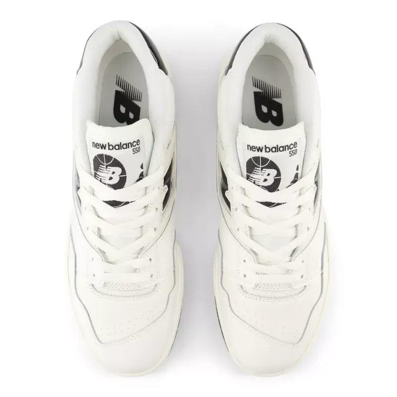 New Balance 550 Sea Salt Black Patent (BB550YKF)