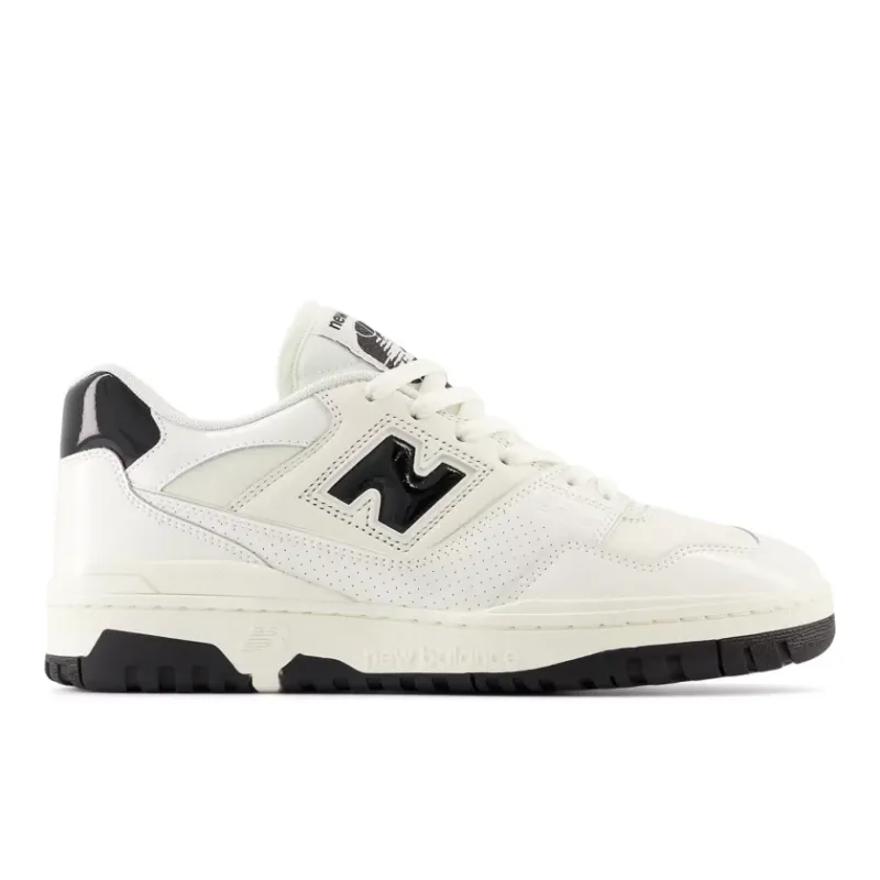 New Balance 550 Sea Salt Black Patent (BB550YKF)