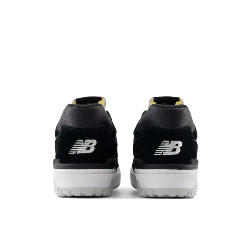 New Balance 550 Suede Perforated Leather Black White (BB550PRA)
