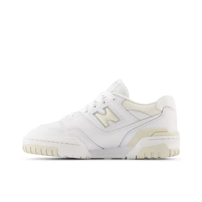 New Balance 550 White Cream Leather (GS) (GSB550BK)