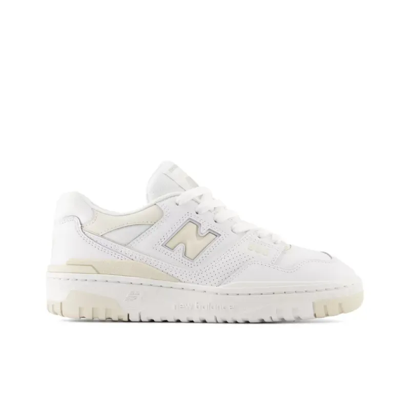 New Balance 550 White Cream Leather (GS) (GSB550BK)