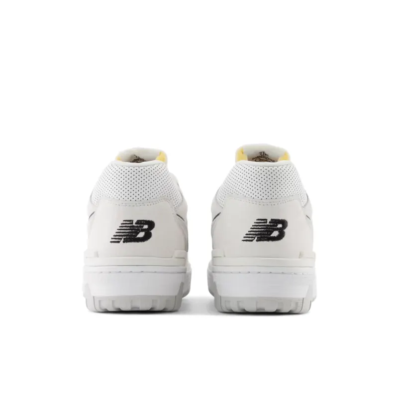 New Balance 550 White Perforated Leather Black (BB550PRB)