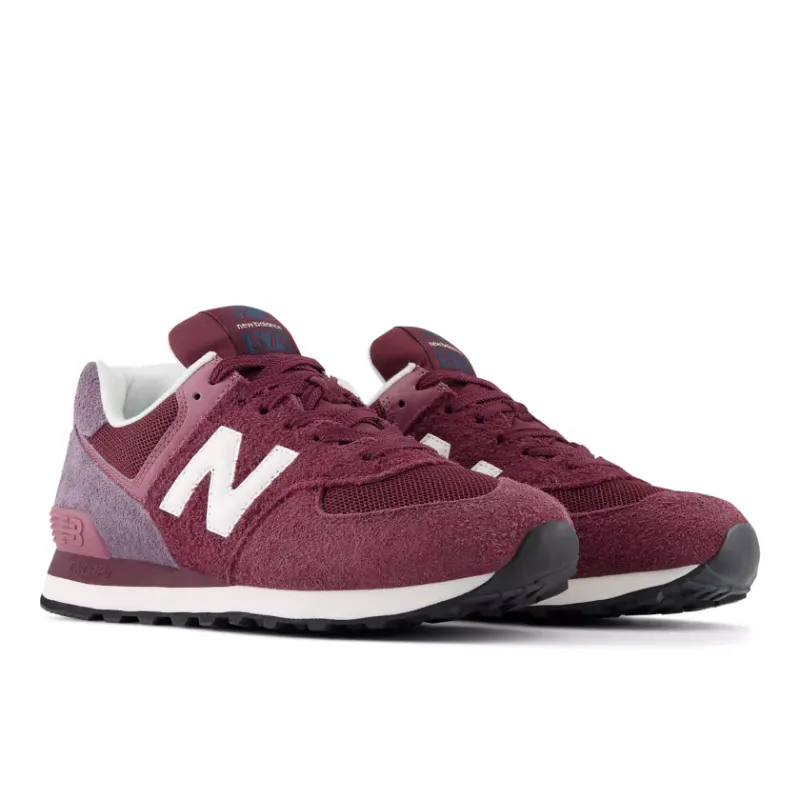 New Balance 574 Burgundy Purple Suede (U574ABO)