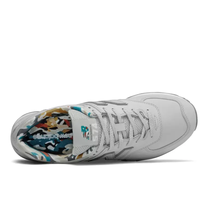 New Balance 574 Light Aluminum White (ML574GYX)