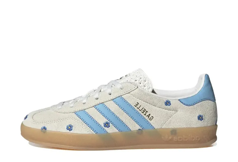 adidas Gazelle Indoor Floral Beige Light Blue (IF4491)