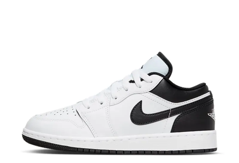 Air Jordan 1 Low GS White Black (553560-132)