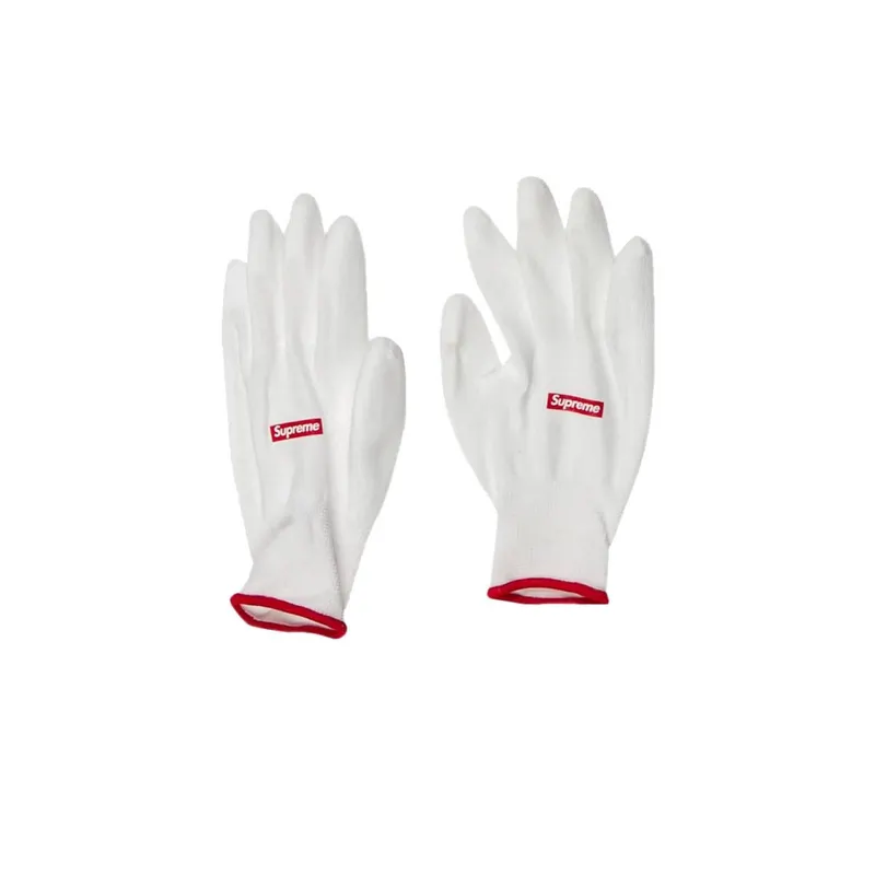 Supreme Rubberized Gloves White (FW20) Brand New (A60)