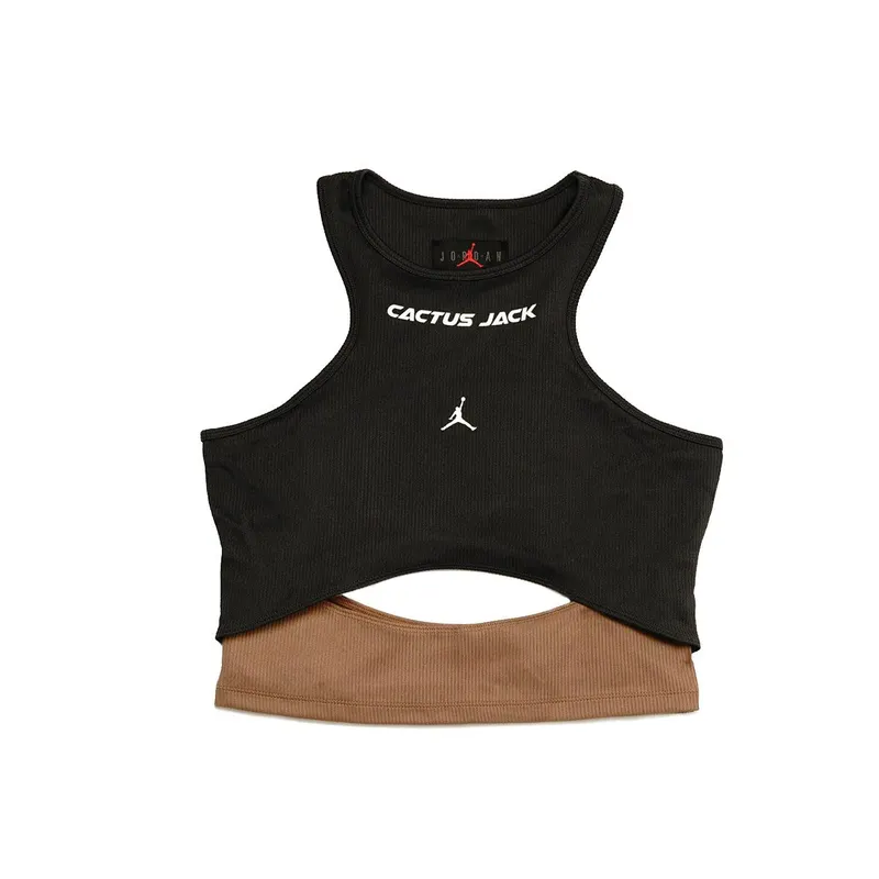 Air Jordan x Travis Scott Cactus Jack Womens Tank Top Dark Smoke Grey (DX6172-070)