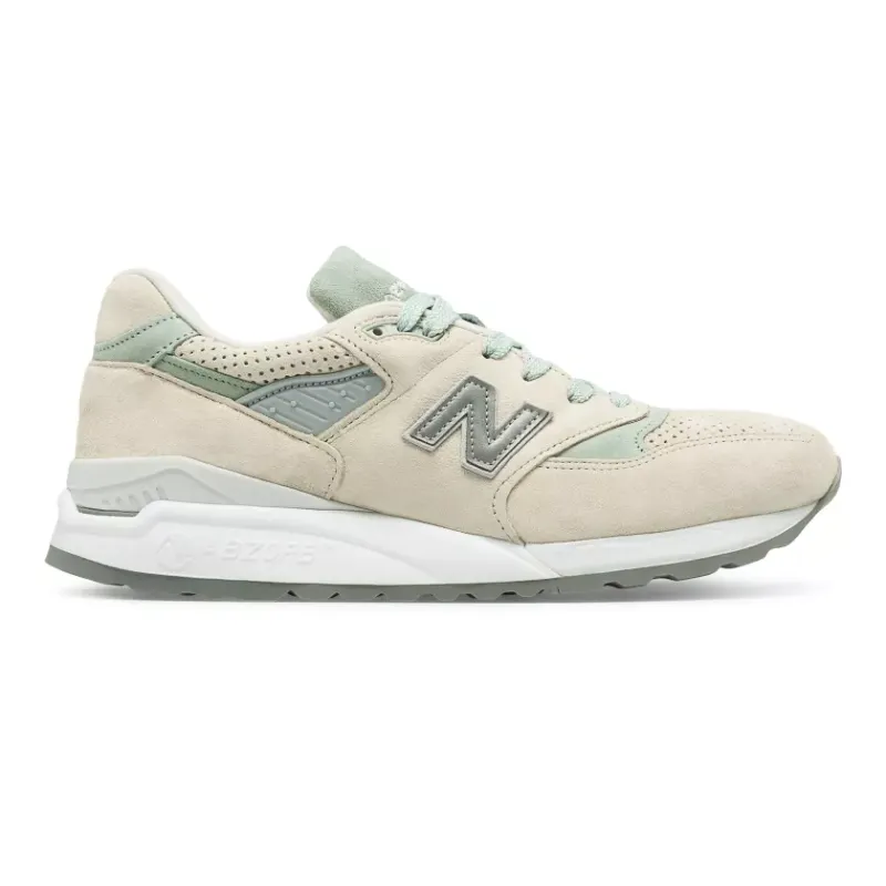 New Balance 998 NRML Angora Mint Cream Metallic Silver (US998MPR)