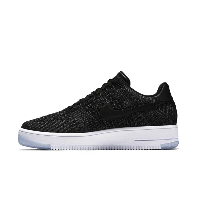 Nike Air Force 1 Flyknit Low Black White (817419-004)