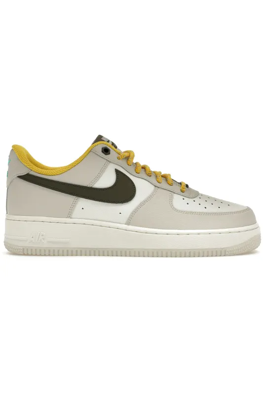 Nike Air Force 1 Low ’07 PRM Light Bone Cargo Khaki Vivid Sulfur (FV3628-031)