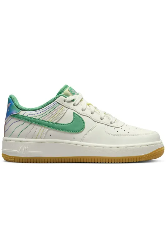 Nike Air Force 1 Low LV8 3 Heel Stitch Sail Stadium Green (GS) (FJ7540-100)