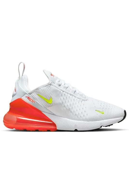 Nike Air Max 270 White Bright Crimson Volt (Women’s) (AH6789-114)
