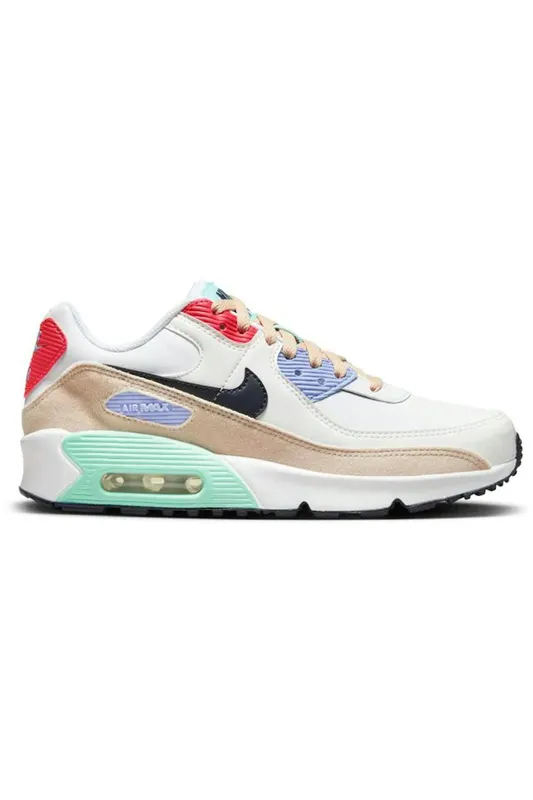 Nike Air Max 90 Leather Patches (GS) (DZ2888-100)
