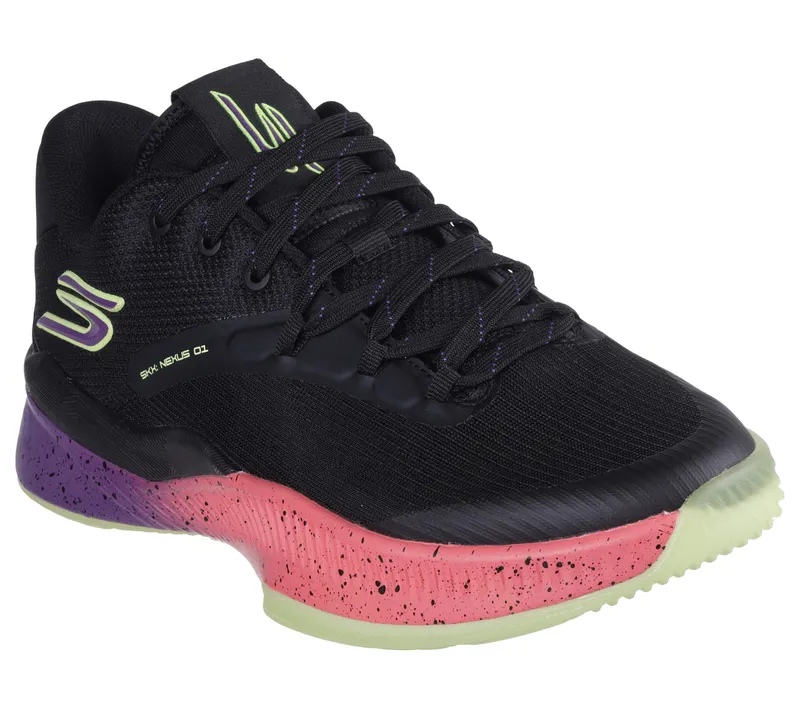 Skechers SKX NEXUS – Zwart / Purper / Roze (253015-BPPK)