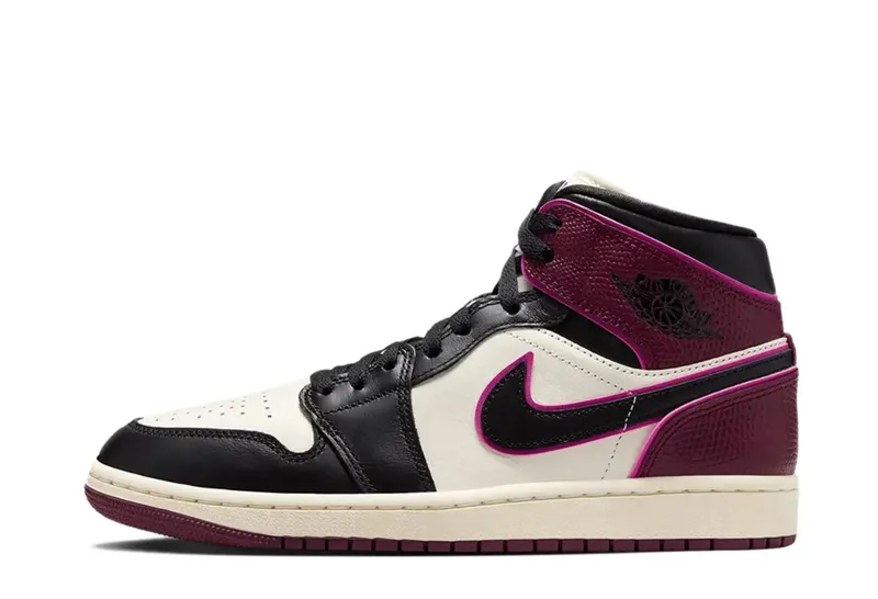 Air Jordan 1 Mid SE Sail Bordeaux (FQ7818-101)