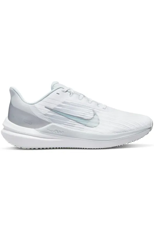 Nike Air Winflo 9 White Metallic Silver (Women’s) (DD8686-100)