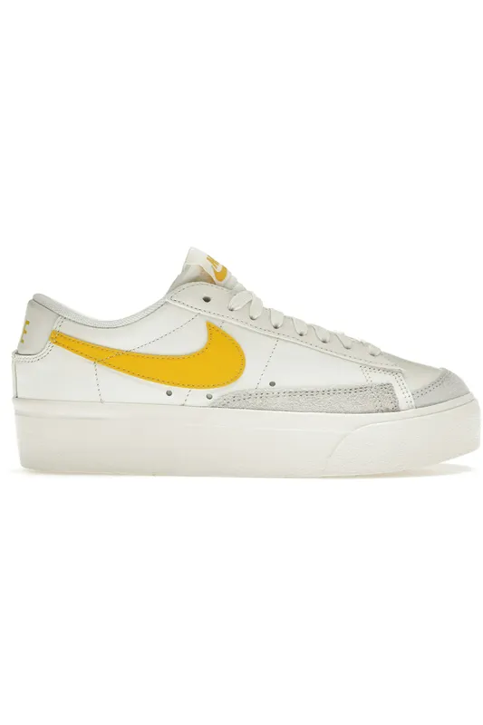 Nike Blazer Low Platform Sail Vivid Sulfur (Women’s) (DJ0292-111)