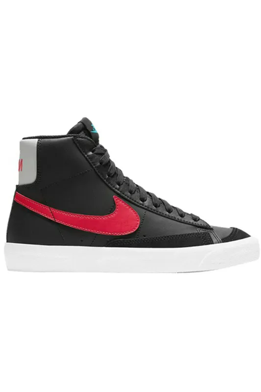 Nike Blazer Mid 77 Black Fusion Red Blue (GS) (DJ4607-001)