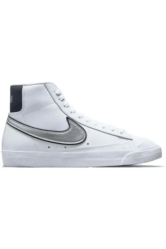 Nike Blazer Mid 77 Essential White Metallic Silver (Women’s) (DH0070-100)
