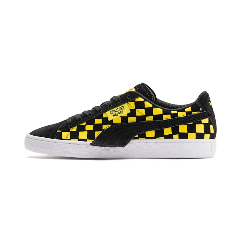 Puma x Chinatown Market Suede Black Yellow (370133-01)