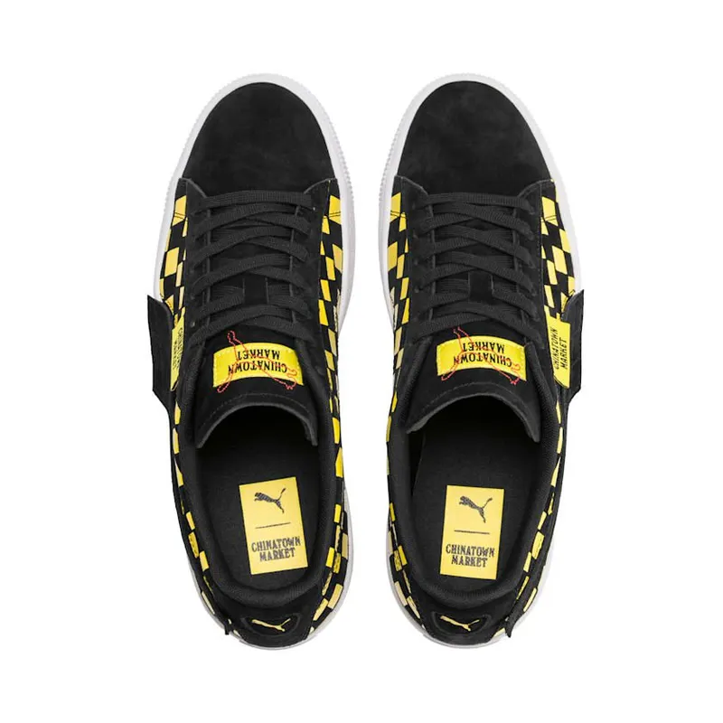 Puma x Chinatown Market Suede Black Yellow (370133-01)