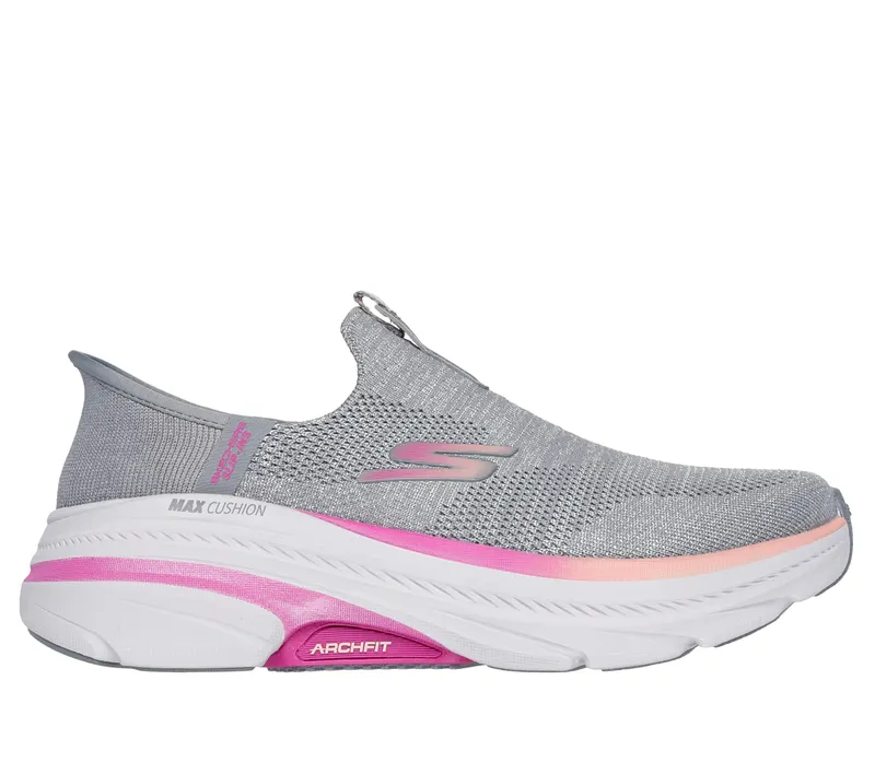 Skechers Skechers Slip-ins: Max Cushioning Arch Fit 2.0 – Cambridge – Grijs / Roze (128945-GYPK)