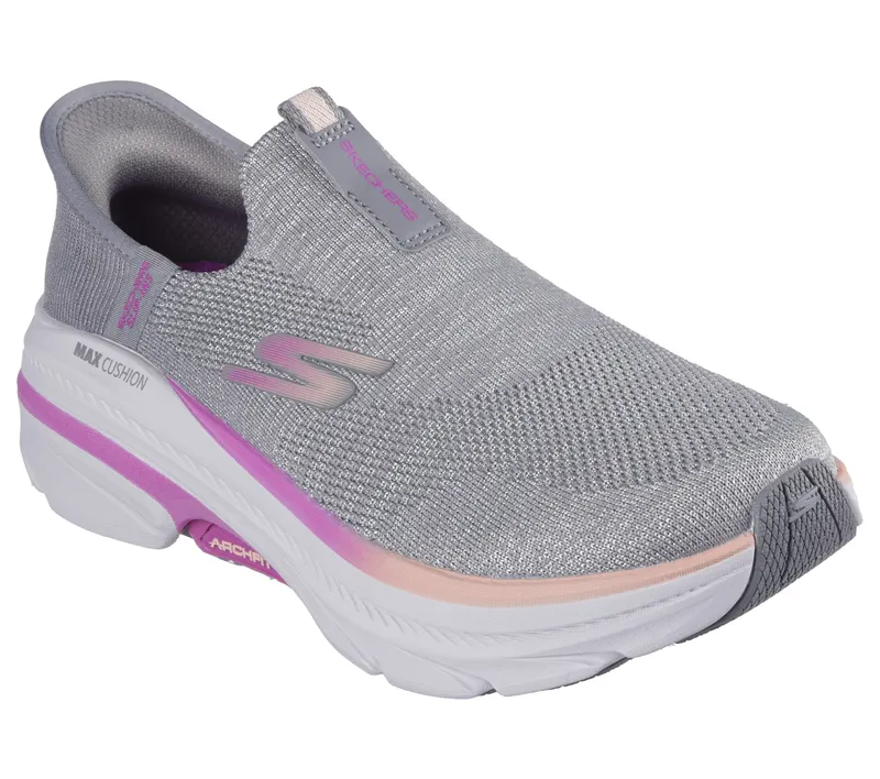 Skechers Skechers Slip-ins: Max Cushioning Arch Fit 2.0 – Cambridge – Grijs / Roze (128945-GYPK)