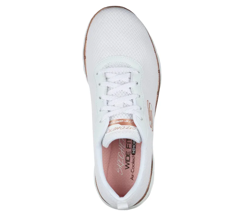 Skechers Flex Appeal 3.0 – First Insight – Wit / Roos Goud (13070-WTRG)