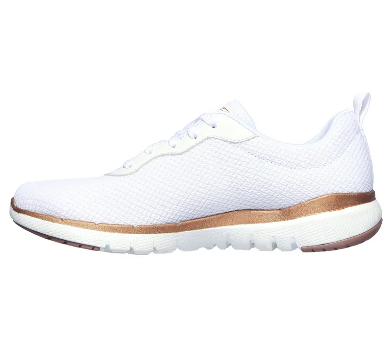 Skechers Flex Appeal 3.0 – First Insight – Wit / Roos Goud (13070-WTRG)
