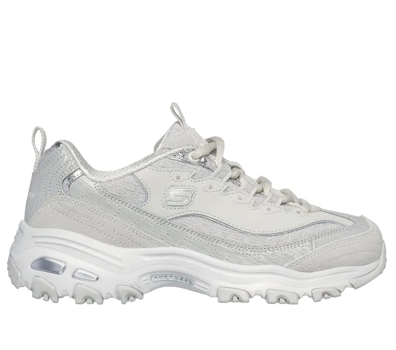 Skechers D’Lites – Reflections – Licht Grijs / Zilver (150249-LGSL)