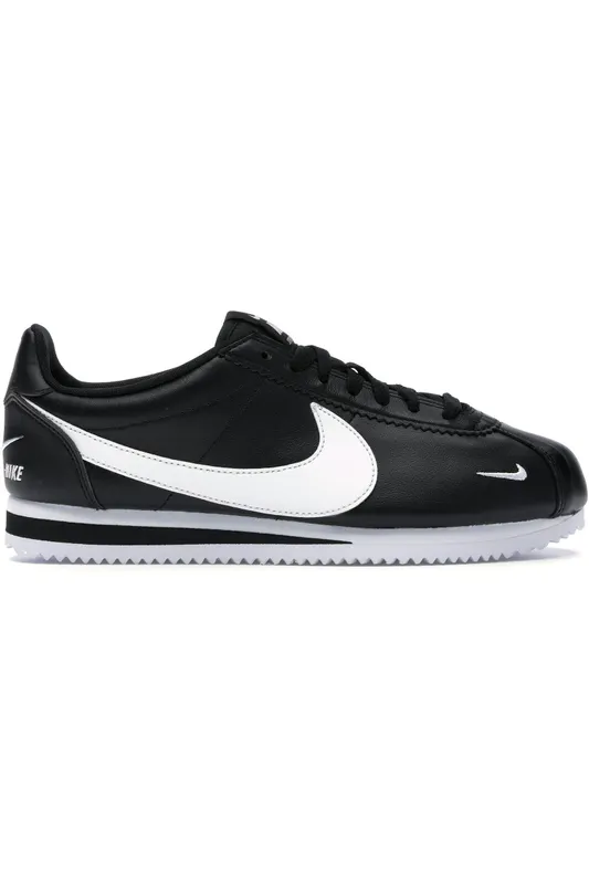 Nike Classic Cortez Mini Swoosh Black White (807480-004)
